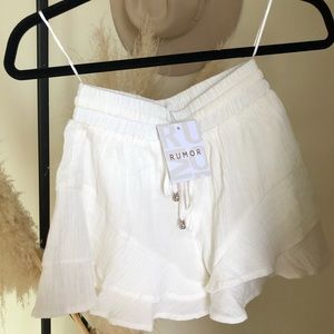 Flowy shorts and bandeau set